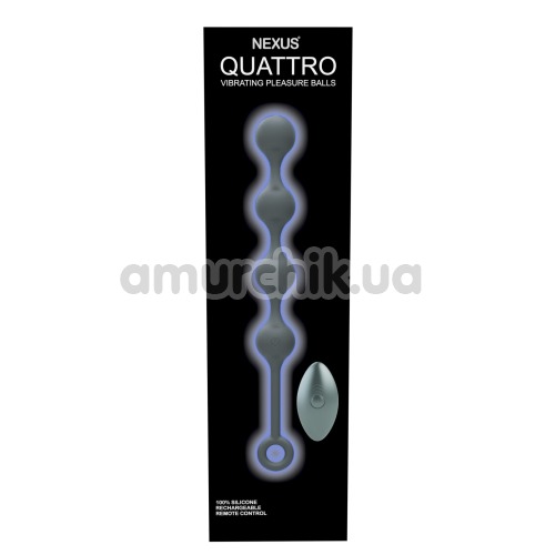 Анальная цепочка с вибрацией Nexus Quattro, черная