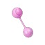 Вагінальні кульки Vibrating Bell Balls, рожеві - Фото №3