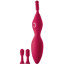 Клиторальный вибратор с 3 насадками Sparkling Verona, розовый - Фото №0