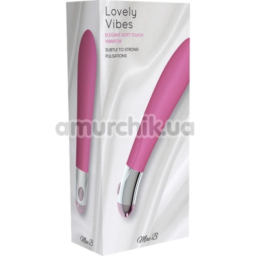 Вибратор для точки G Mae B Lovely Vibes Elegant Soft Touch Vibrator, розовый