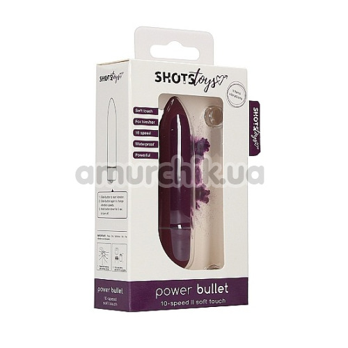 Клиторальный вибратор Shots Toys Power Bullet, фиолетовый