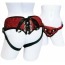 Трусики для страпона Sportsheets Plus Size Red Lace with Satin Corsette Strap-On, красные - Фото №1