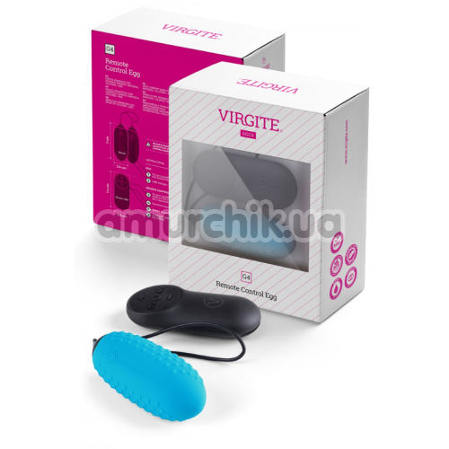 Виброяйцо Virgite Remote Control Egg G4, розовое