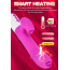 Вибратор с подогревом, ротацией и толчками FoxShow Silicone Heating and Thrusting Vibrator, розовый - Фото №8