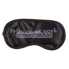 Маска на очі Eye Mask Princess At Work, чорно-фіолетова - Фото №1
