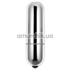 Клиторальный вибратор X-Basic Bullet Mini, серебряный - Фото №1