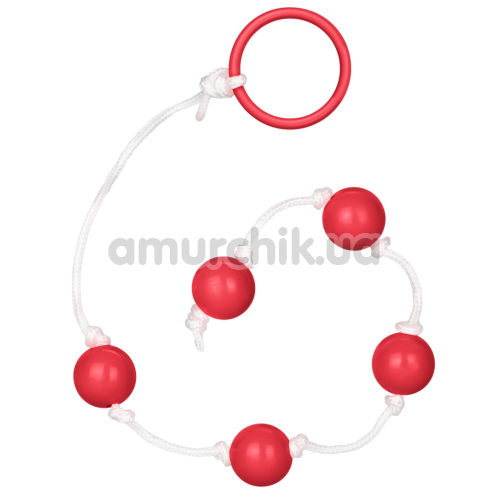 Анальные шарики Small Anal Beads, красные - Фото №1