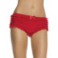 Трусики-шортики Leg Avenue Micromesh Lace Ruffle Tanga Shorts, червоні - Фото №2