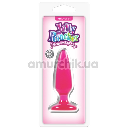 Анальная пробка Jelly Rancher Pleasure Plug Small, розовая
