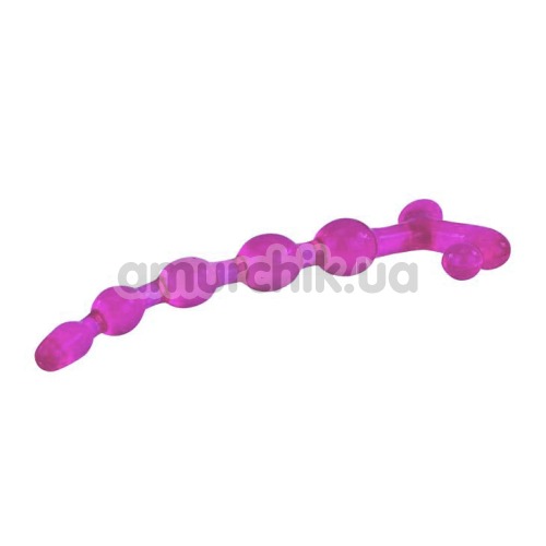 Анальний стимулятор Bendy Twist 22.5 см, фіолетовий