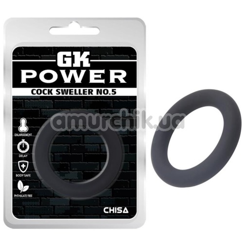Эрекционное кольцо GK Power Cock Sweller No.5, черное