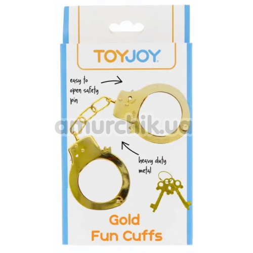 Наручники Toy Joy Fun Cuffs, золотые