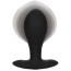 Анальний розширювач Weighted Silicone Inflatable Plug Large, чорний - Фото №2