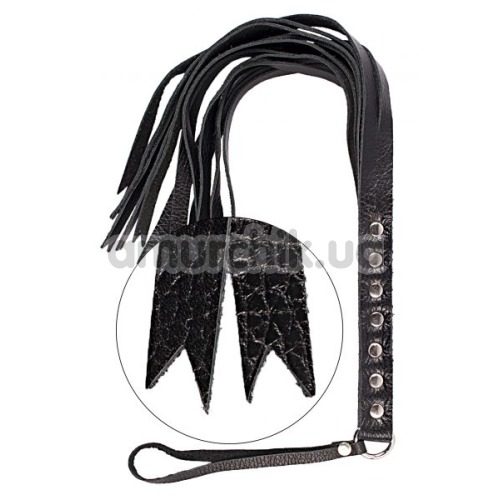 Плеть S&M Fancy Leather Flogger 112, черная