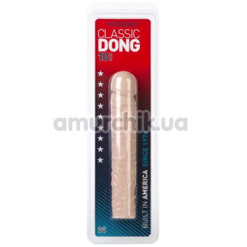 Фаллоимитатор Classic Dong, 25.4 см телесный