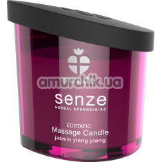 Свеча для массажа Senze Ecstatic Massage Candle - жасмин/иланг-иланг, 150 мл - Фото №1