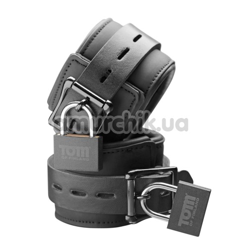 Фиксаторы для рук Tom of Finland Neoprene Wrist Cuffs, черные - Фото №1