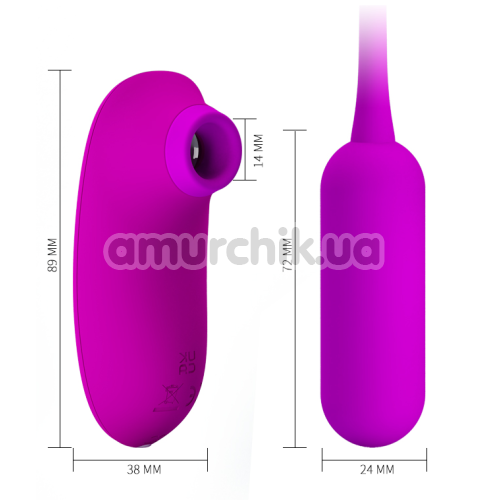 Набор вибраторов Pretty Love Curupira, фиолетовый