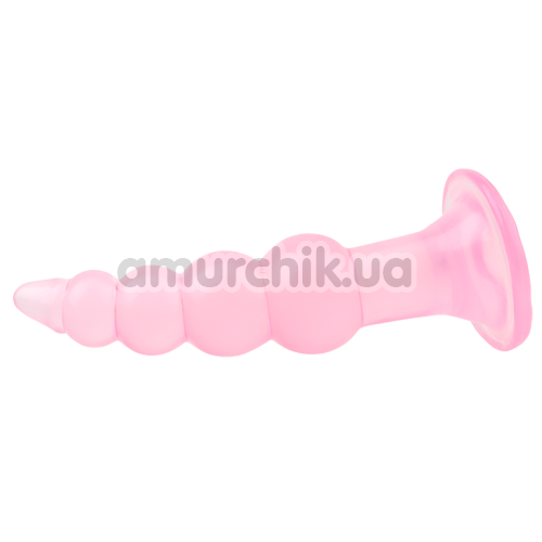 Анальная пробка Hi-Rubber Bumpy Butt Plug, розовая