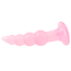 Анальная пробка Hi-Rubber Bumpy Butt Plug, розовая - Фото №3