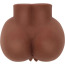 Искусственная вагина и анус с вибрацией Bangers Hot Honey Rider, коричневая - Фото №5