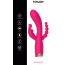 Анально-вагинально-клиторальный вибратор Toy Joy Designer Edition Aphrodite, розовый - Фото №10