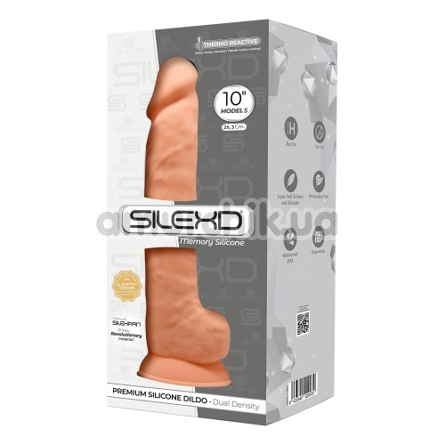 Фаллоимитатор SilexD Premium Silicone Dildo Model 5 Size 10, телесный