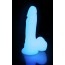 Фалоімітатор Lightsaber Glowing-In-The-Dark Dildo, блакитний - Фото №3