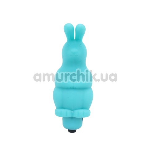 Насадка на палець з вібрацією MisSweet Sweetie Rabbit, блакитна