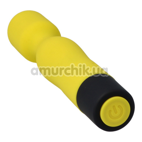Универсальный вибромассажер Virgite Fluo Mini Wand Vibe F4, желтый