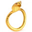 Эрекционное кольцо Master Series Cobra King, золотое - Фото №1