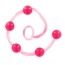 Анальная цепочка Jelly Pleasure Beads, розовая - Фото №1
