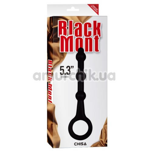 Анальная цепочка Black Mont Pleasure Piston 5.3, черная