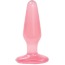 Анальная пробка Crystal Jellies Medium, 14 см розовая - Фото №1