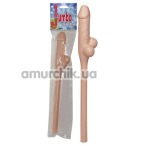 Коктейльна трубочка у формі пеніса Jumbo Straw тілесна - Фото №1