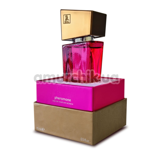 Парфуми з феромонами Shiatsu Pheromone Fragrance Women Pink для жінок, 15 мл