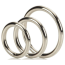 Набор эрекционных колец Silver Ring Set, серебряный - Фото №0