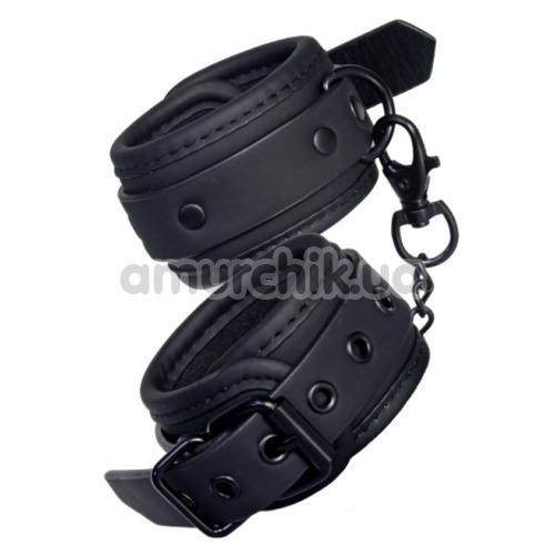 Фиксаторы для рук Blaze Luxury Fetish Handcuffs, черные - Фото №1