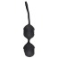 Вагинальные шарики Black Velvets Balls Silicone, черные - Фото №2