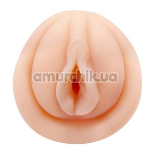 Искусственная вагина с вибрацией и эрекционными кольцами Crazy Bull Firm Vagina, телесная