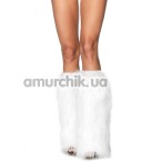 Гетры Furry Lurex Leg Warmers, белые - Фото №1