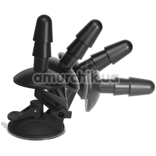 Кріплення для душу Vac-U Lock Deluxe Suction Cup Plug 3 Accessory, чорне