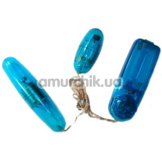 Комплект віброяєць Vibro Stim Dual блакитний - Фото №1