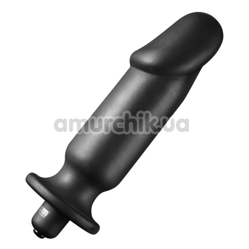 Анальная пробка с вибрацией Tom of Finland XL Silicone Vibrating Anal Plug, черная - Фото №1