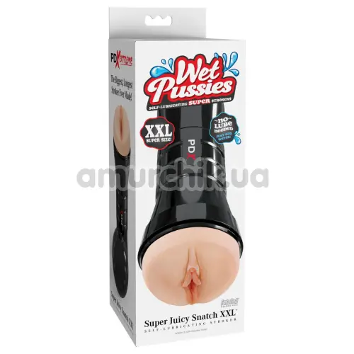 Искусственная вагина PDX Extreme Wet Pussies Super Juicy Snatch XXL, телесная