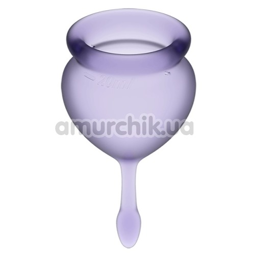 Набор из 2 менструальных чаш Satisfyer Feel Good, фиолетовый