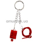 Брелок Feral Feelings наручники с пряжкой, красный - Фото №1