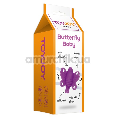 Вибратор-бабочка Butterfly Baby, фиолетовая