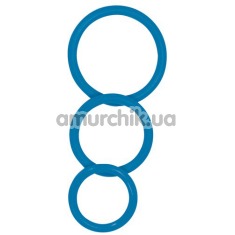 Набор из 3 эрекционных колец Fantastic Loops, голубой - Фото №1