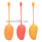 Набір вагінальних кульок Kegel Training Set Mango Squeeze Relax Repeat, помаранчевий - Фото №1